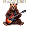 BEAR ROCK GUITAR PLAY GUITAR