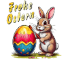 OSTERHASE Frohe Ostern Ei