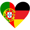 Portugal Germany Heart
