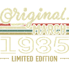 Born in March 1985 Birthday Gift March 1985
