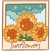 Sunflower Instant Photo Design