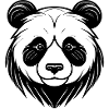 Panda Face Art Design
