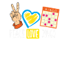 Peace Love Bingo Fans Happiness