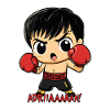 Chibi Boxer – Kampfgeist mit Kultzitat