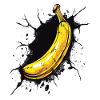 Banana breaks through wall