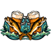 Angeln Fischen Bier