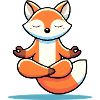 Meditating Fox – Relaxing Illustration