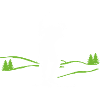 Golfer Silhouette auf Grünlandschaft