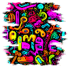 Neon Stil UV House Style