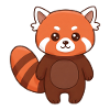 Animal Cartoon Red Panda