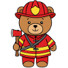 Teddy Bear Firefighter