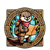 Adventurous otter with map