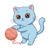 Tier Cartoon Kinderkatze