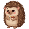 Animal Dessin Animé Hérisson