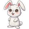 Animal Dessin Animé Lapin