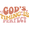 God's timing is perfect