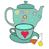 Tee Teekanne Teebeutel Tasse Teetasse