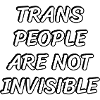 Trans people are not invisible
