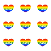 Rainbow Heart LGBTQ Pride