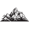 Mountain Symbol Alps
