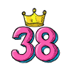 38 Zahl Krone