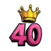40 Zahl Krone