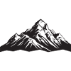 Mountains Symbol Silhouette