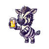 Bière Zebra Pixel
