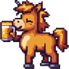 Cheval Pixel Bière