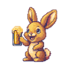 Hase Pixel Bier