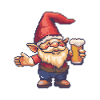 Gartenzwerg Pixel Bier