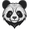 Charming Panda Mask Design