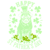 Bonne Saint-Patrick avec trèfles