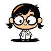 Cute Scientist – Lab Coat & Glasses