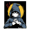 Suspect in a hoodie