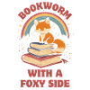 Süßer Fuchs mit Bücher