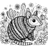 Intricate Mandala Chameleon Design