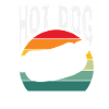 Hot Dog Lover Retro Style