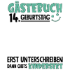 Guestbook 14 Birthday Sign Children's
