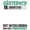 Guestbook 18 Birthday Sign Children's