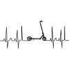 Escooter Kickboard, Trotinett Cardiogram