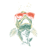 Fish with sunglasses