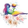 Rainbow Mermaid and Planet Bloom