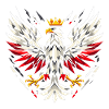 Polska Polska Flaga Orła Flaga Geometria Prezent