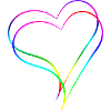 Hearts Rainbow - Love