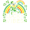 Saint-Patrick Lucky Vibes Arc-en-ciel