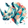 Abstract Rhinoceros – Geometric Strength