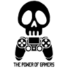 Black Gamer Skull