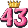 43 Zahl Krone