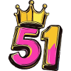 51 Zahl Krone